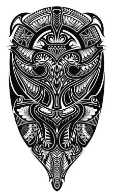 Tarzı dövme tasarım göğüs ve kol alanlar için