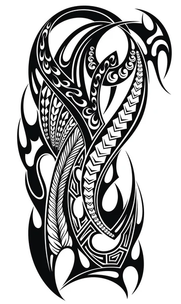 Diseño Del Tatuaje Tatuaje Abstracto Hombro — Archivo Imágenes Vectoriales