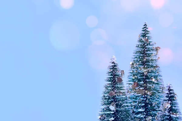 Fundo Natal Moda Árvore Natal Árvore Ano Novo Com Decorações — Fotografia de Stock