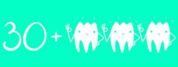 A cartoon fun tooth for the logo of the dental clinic