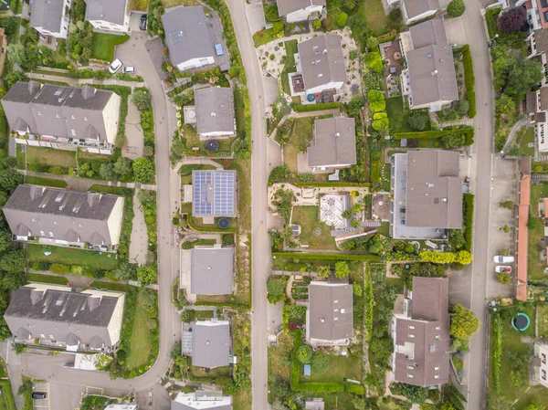 Flygfoto Över Tilldelningar Schweiz Begreppet Stadsträdgårdsodling — Stockfoto