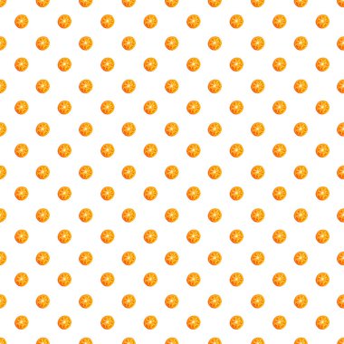 Sulu kırmızı domates dilimlerinin kusursuz sonsuz deseni. Paket kağıdı, kumaş ve duvar kağıdı için tasarım