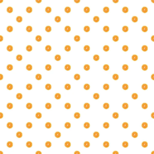 Bezproblémový Vzor Izolovaných Plátků Pomeranče Tapety Pro Pozadí Design Balení — Stock fotografie