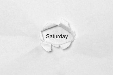 Cumartesi günü gazetedeki yara deliğinden izole edilmiş beyaz arka plan haberi geldi..