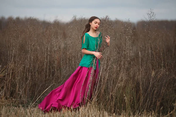 Girl Image Gypsy Girl Dancing — Stock Photo, Image