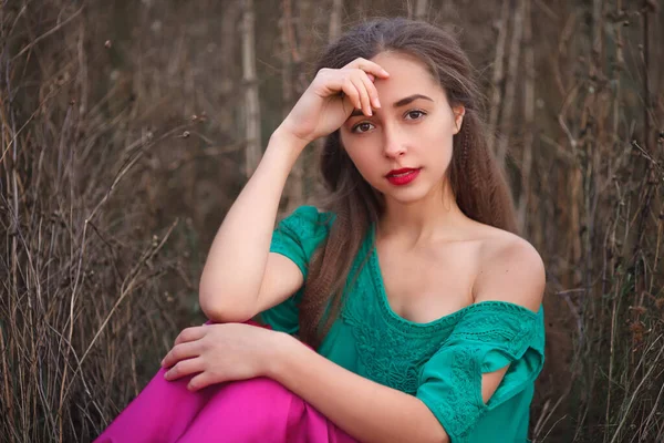 Girl Image Gypsy Girl Dancing — Stock Photo, Image