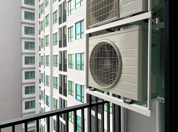 Air Compressor Bacony Condominium — Stock Photo, Image