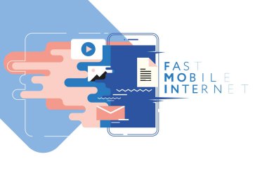 hızlı mobil internet, yüksek hızlı internet erişimi, hızlı veri aktarımı kavramı