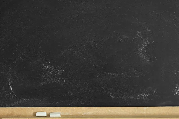 Old Blank Dirty Blackboard Empty Chalkboard Background Writing Space — Stock Photo, Image