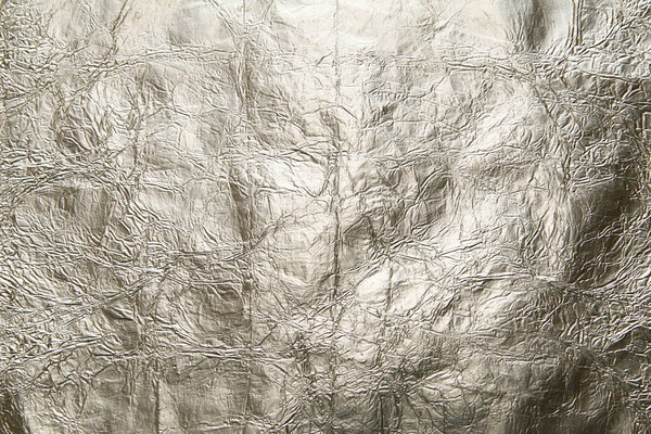 Shiny silver foil suitable for background