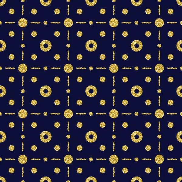 Синий Фон Блестящими Золотыми Цитрусами Векторная Иллюстрация — стоковый вектор