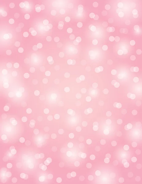 Pink Background Circles Bokeh Vector Illustration — Stock Vector