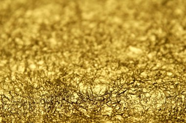 Parlak yaprak altın folyo buruşuk geçmiş herhangi bir tasarım için uygun