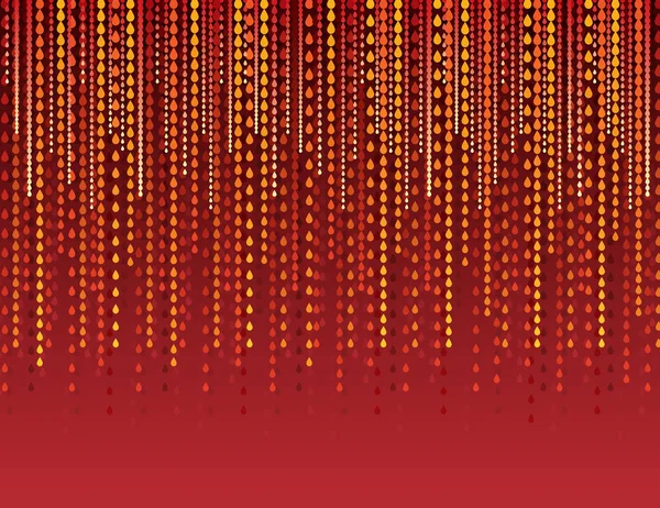Fundo moderno abstrato com linhas vermelhas de gotas. Fundos vermelhos compostos por linhas de gotas. Pode ser usado para reserva de sucata, papel de parede, web, convite, cartaz, banner, vetor — Vetor de Stock