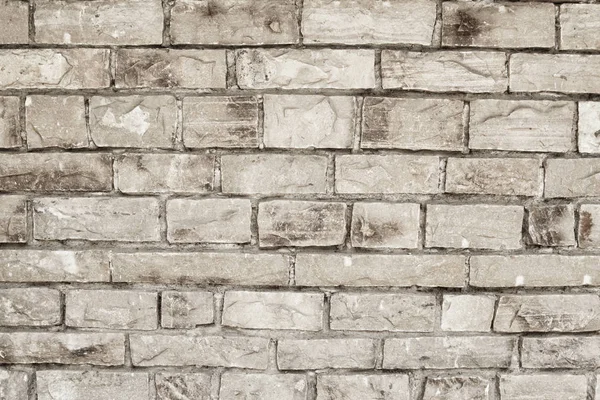 Vägg av sten grå tegel, abstrakt bakgrund. Tegel väggbyggnad — Stockfoto