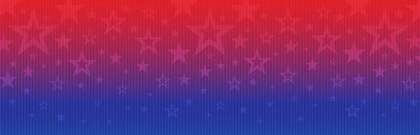Baner Internetowy Elementami Amerykańskiej Flagi Narodowej Wiele Gwiazd Dekoracyjny Baner — Wektor stockowy