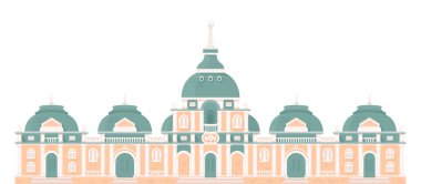 Saint-Petersburg bina Illustration. Vektör çizim için web sayfaları, afişler, posterler ve kartpostallar.