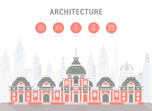Arquitectura San Petersburgo Ilustración Vectorial Para Páginas Web Banners Carteles — Archivo Imágenes Vectoriales