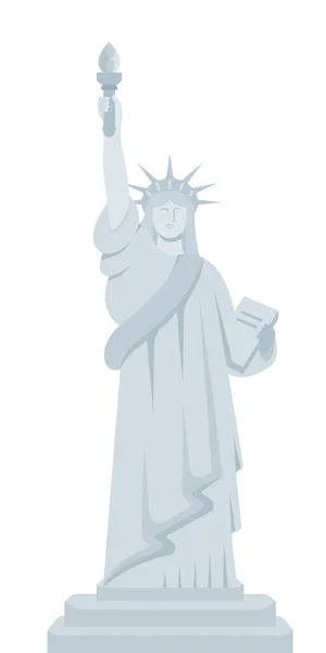 Estátua Liberdade Nova Iorque Ilustração Vetorial Para Páginas Web Banners — Vetor de Stock