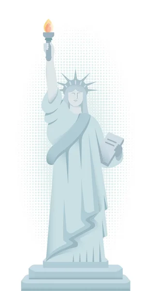 Statue Liberty New York City Vector Illustration Web Pages Banners — Stock Vector