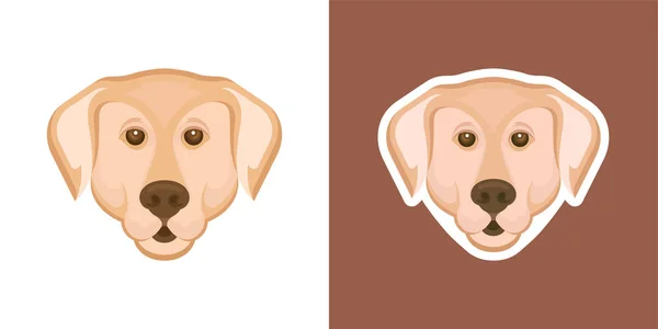 Vektor Illustration Von Hund Labrador Retriever — Stockvektor