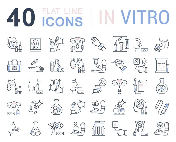 Set Vector Line Icons Vitro Modern Concepts Web Apps — Stock Vector