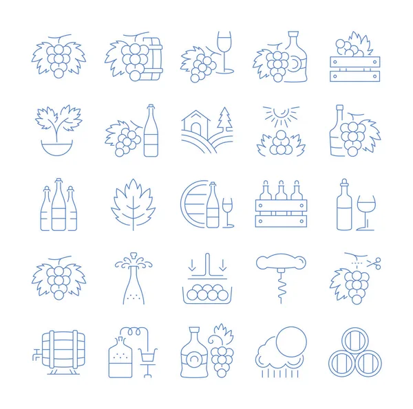 Vektör hat simgeler, işaret ve sembolleri düz tasarım üzüm elemanları telefon kavramları ve web apps ile ayarlayın. Koleksiyon modern Infographic logo ve piktogram.