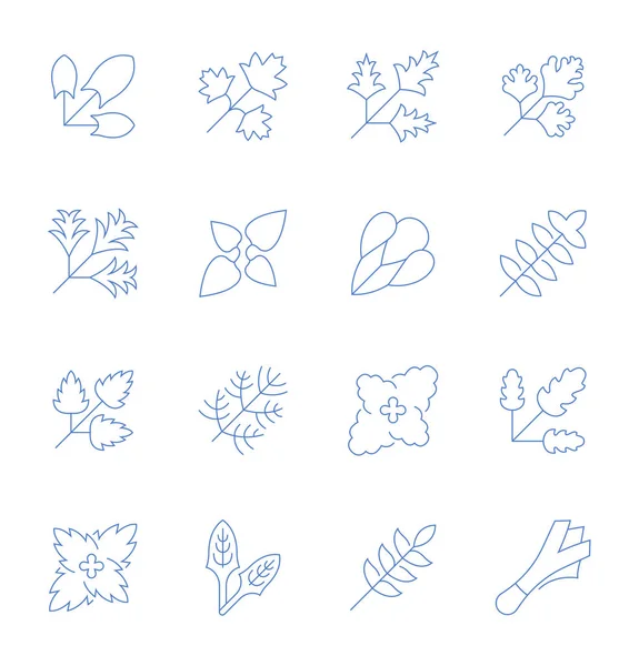 Set Van Vector Lijn Iconen Teken Symbolen Met Vlakke Elementen — Stockvector