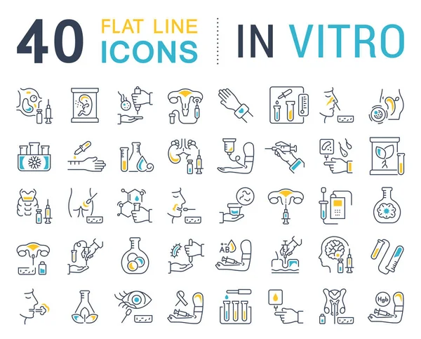 Набор Векторных Иконок Vitro Современных Концепций Веб Приложений — стоковый вектор