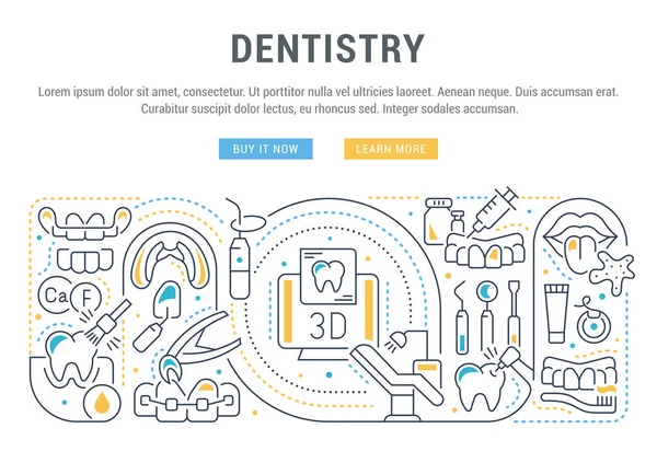 Vector Illustration of Dentistry. — Stock Vector