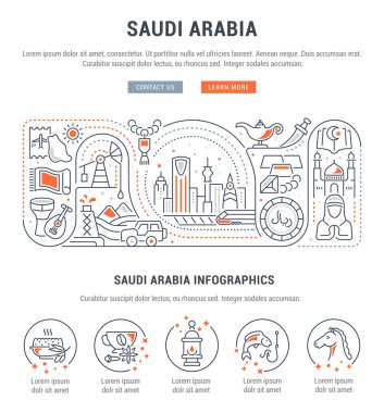 Suudi Arabistan vektör Illustration.