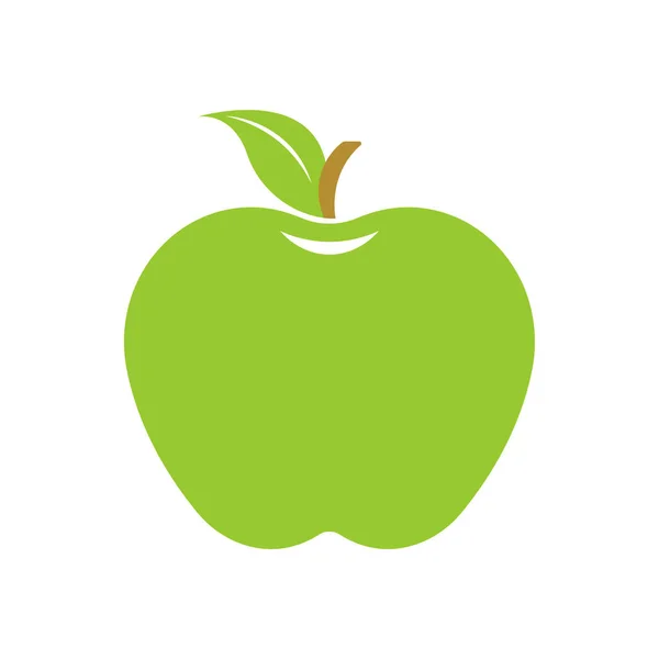 Zelené logo Apple. — Stockový vektor