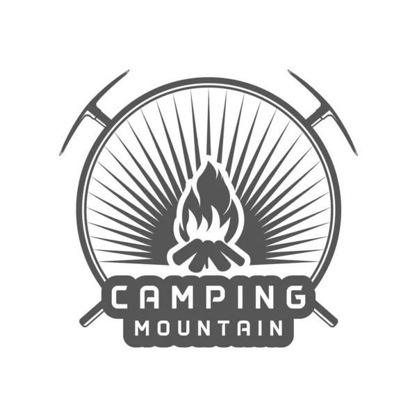 Mountain Camping Logotype. — Stock Vector