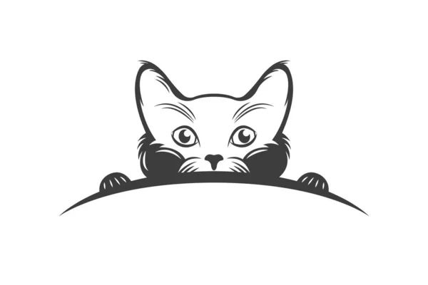 Logotyp kočky. — Stockový vektor