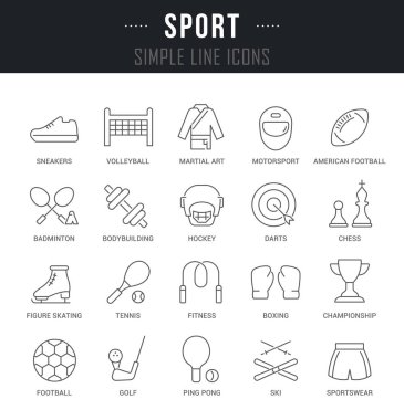 Sporun Vektör Satırı Simgelerini Ayarla.