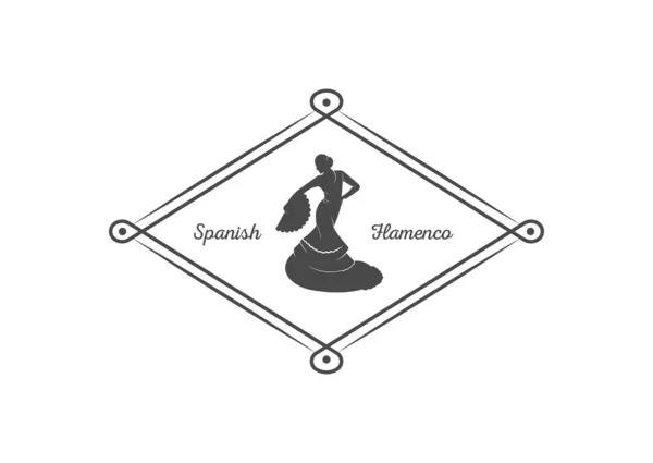 Logotyp flamenco. — Wektor stockowy