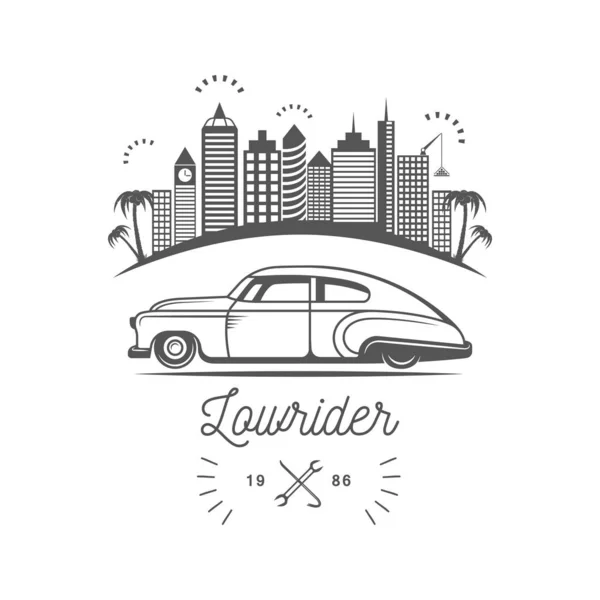 Логотип Lowrider Club . — стоковый вектор