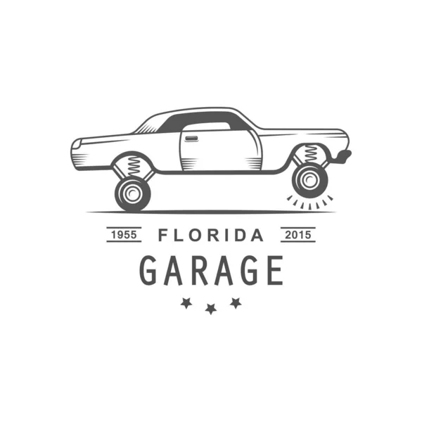 Garagem Logotipo . — Vetor de Stock