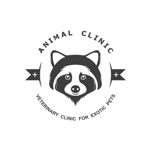 El Logotipo Vintage de la Clínica de Animales . — Vector de stock