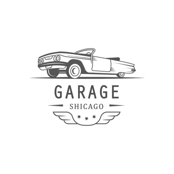 Logotyp garáže. — Stockový vektor