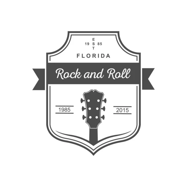 Logotipo musical del Rock and Roll . — Archivo Imágenes Vectoriales