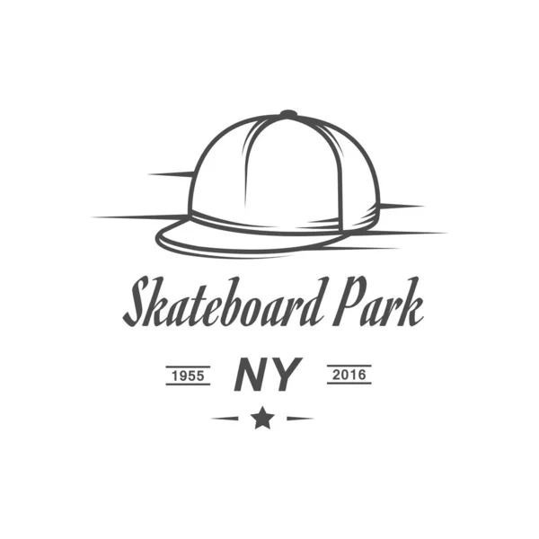Skateboard Park logotyp. — Stockový vektor