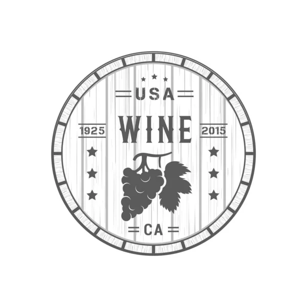Logotipo del vino . — Vettoriale Stock