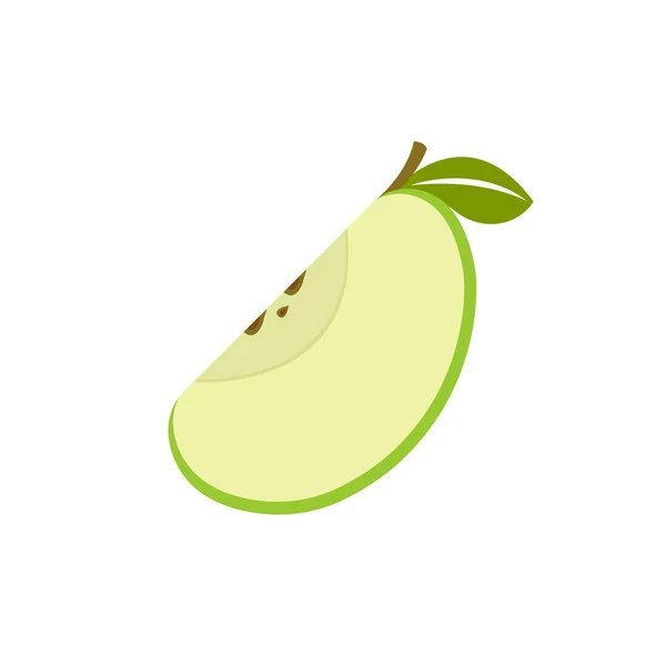 A Slice of Apple Logo. — Stock Vector