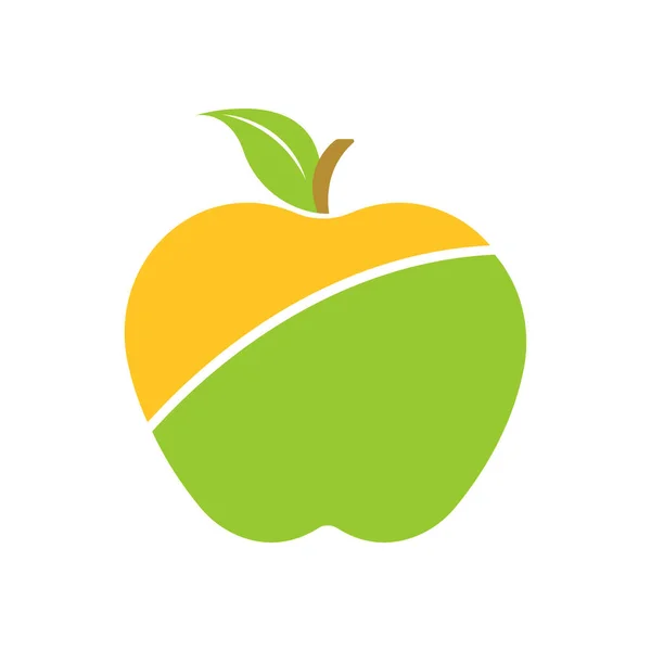 Buntes Logo des Apfels. — Stockvektor