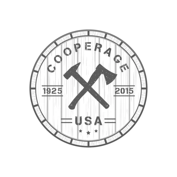 Cooperage Logotype. — Stock Vector