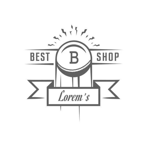 Baseball Shop Logotype. — Stock Vector