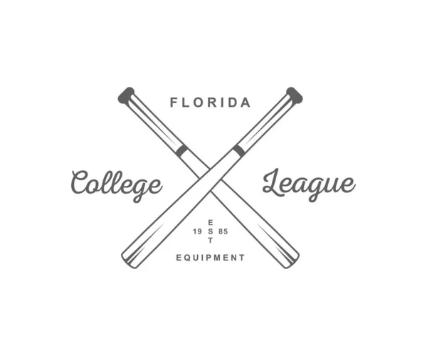 Logotyp baseballové ligy. — Stockový vektor