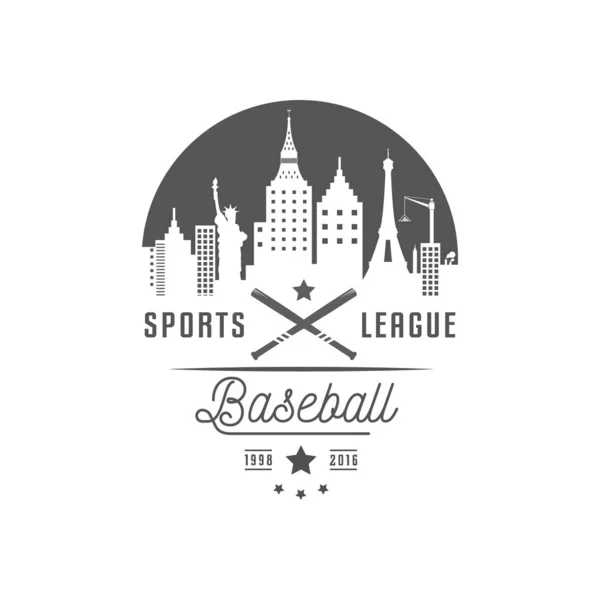 Logotipo de beisebol . — Vetor de Stock