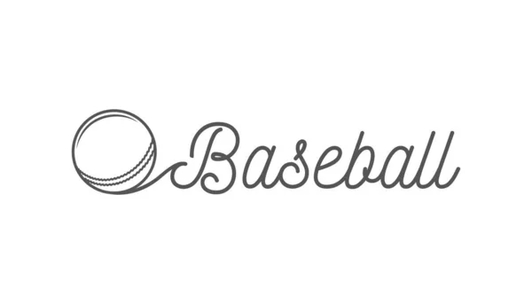 Béisbol Lettering . — Archivo Imágenes Vectoriales